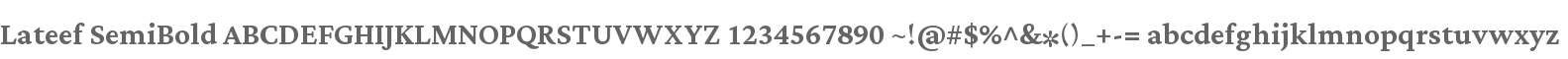 Lateef SemiBold