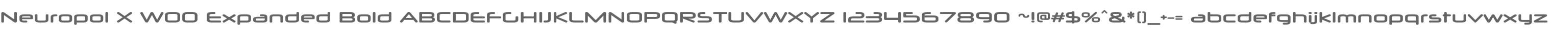 Neuropol X W00 Expanded Bold
