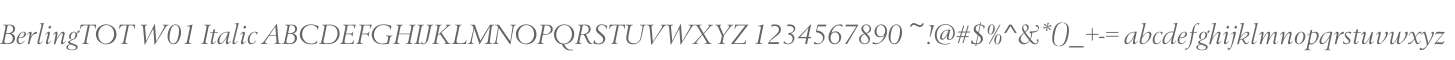 BerlingTOT W01 Italic