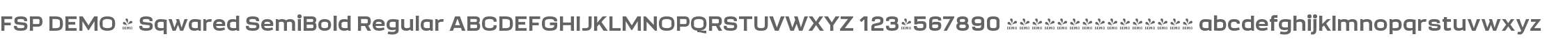 FSP DEMO - Sqwared SemiBold
