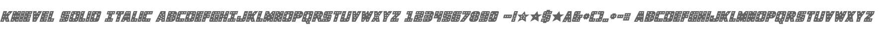 Knievel Solid Italic