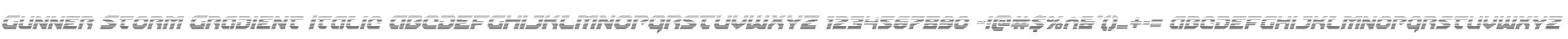 Gunner Storm Gradient Italic