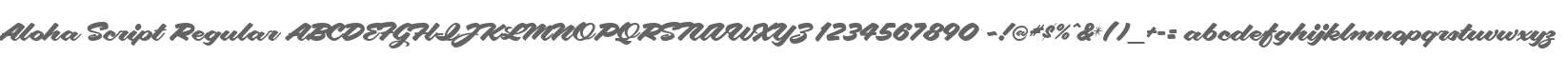 Aloha Script Regular