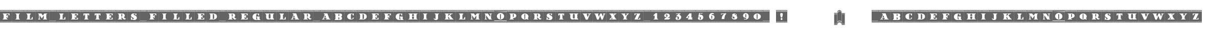 Film Letters Filled Regular