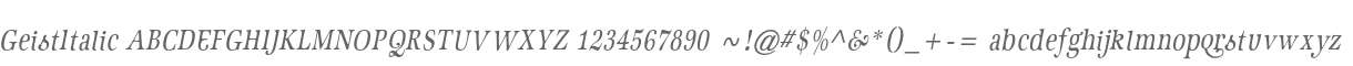 GeistItalic