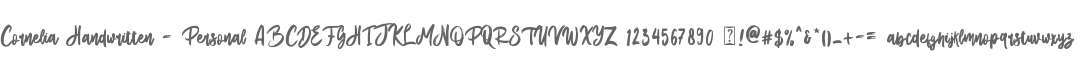 Cornelia Handwritten - Personal