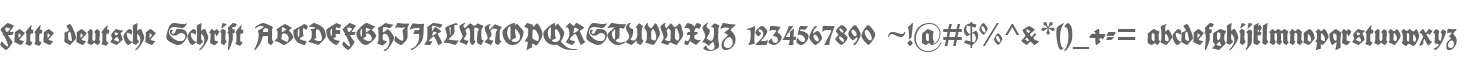 Fette deutsche Schrift
