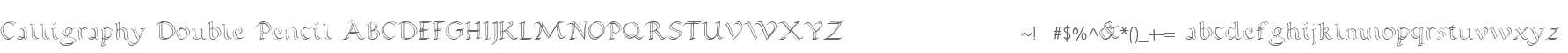Calligraphy Double Pencil