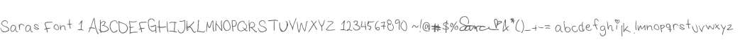 Saras Font 1