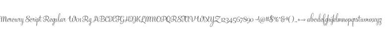 Mercury Script Regular W01 Rg