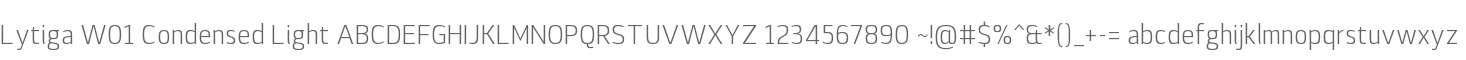 Lytiga W01 Condensed Light