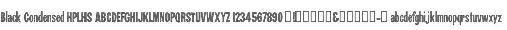 Black Condensed HPLHS