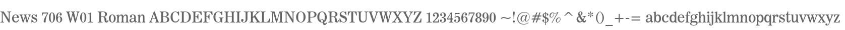 News 706 W01 Roman