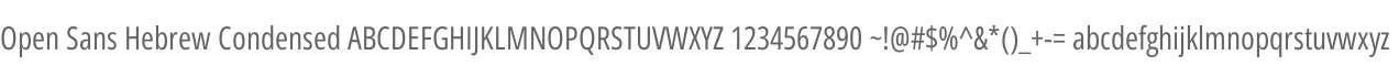 Open Sans Hebrew Condensed