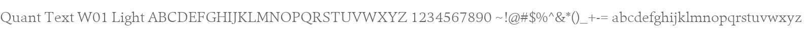Quant Text W01 Light