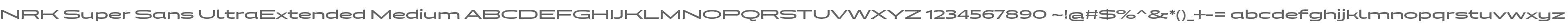 NRK Super Sans UltraExtended Medium