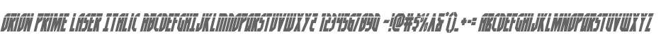 Orion Prime Laser Italic