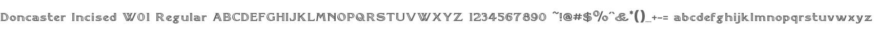 Doncaster Incised W01 Regular