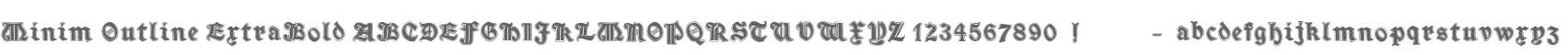 Minim Outline ExtraBold