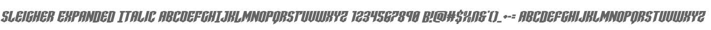 Sleigher Expanded Italic