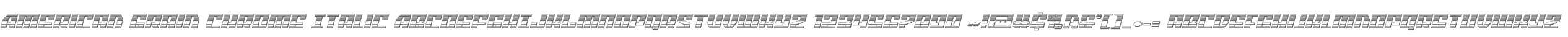 American Grain Chrome Italic
