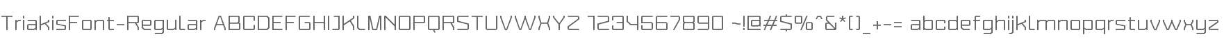 Triakis  Font Light