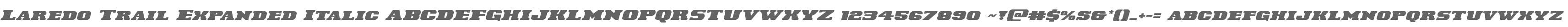 Laredo Trail Expanded Italic
