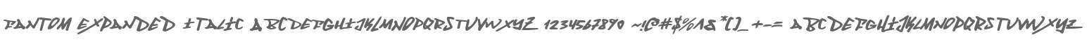 Fantom Expanded Italic