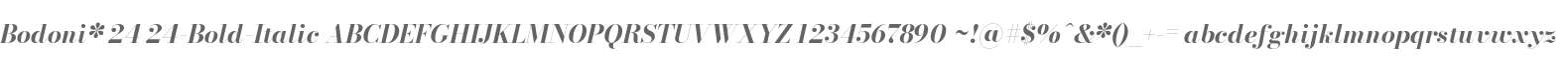 Bodoni* 24 Bold Italic