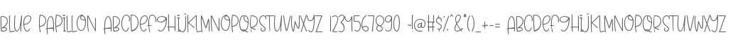 Blue Papillon