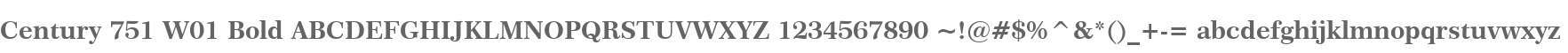 Century 751 W01 Bold