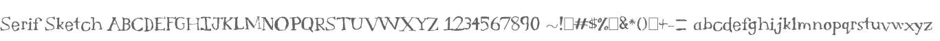 Serif Sketch