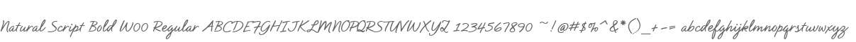 Natural Script Bold W00 Regular