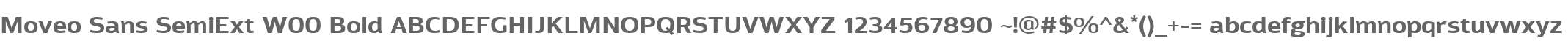 Moveo Sans SemiExt W00 Bold