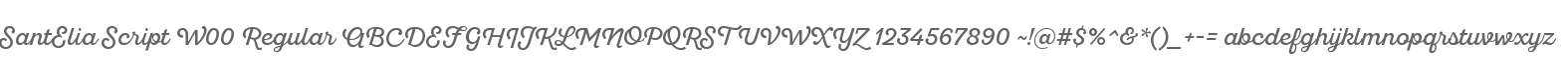 SantElia Script W00 Regular
