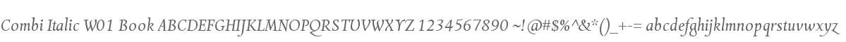 Combi Italic W01 Book