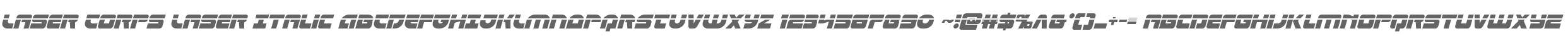 Laser Corps Laser Italic