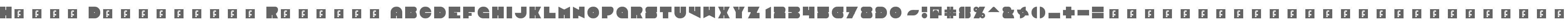 Heavy Diacritics Regular