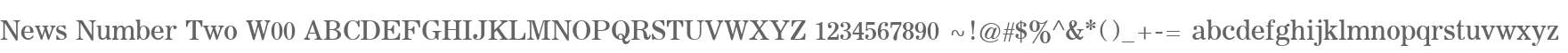 News Number Two W00