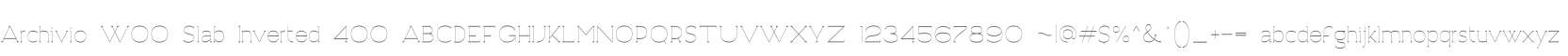 Archivio W00 Slab Inverted 400