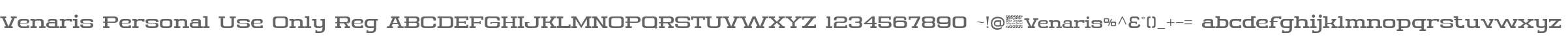 Venaris Personal Use Only