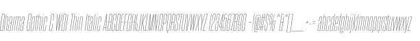 Dharma Gothic C W01 Thin Italic