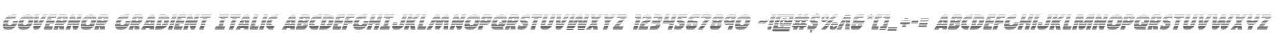 Governor Gradient Italic