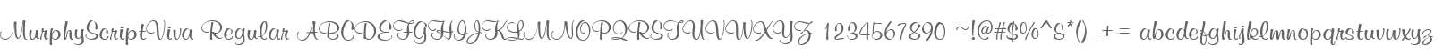 MurphyScriptViva Regular
