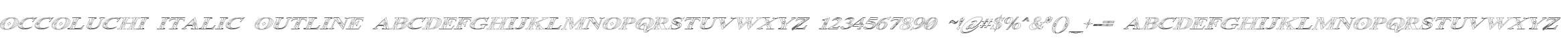 Occoluchi Italic Outline