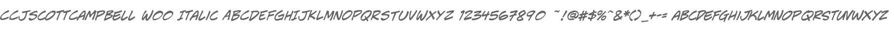 CCJScottCampbell W00 Italic