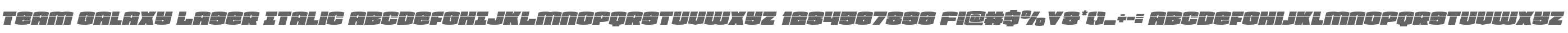 Team Galaxy Laser Italic