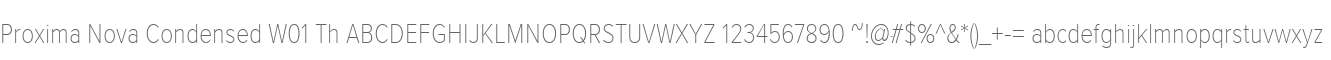 Proxima Nova Condensed W01 Th