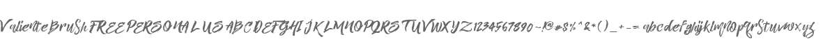 Valiente Brush FREE PERSONAL US