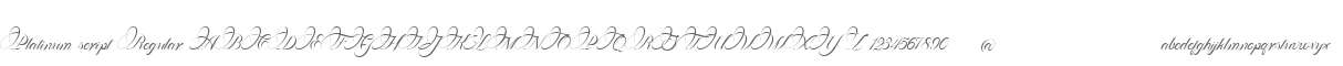 Platinum script